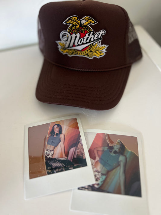 Brown Miller Mother trucker hat