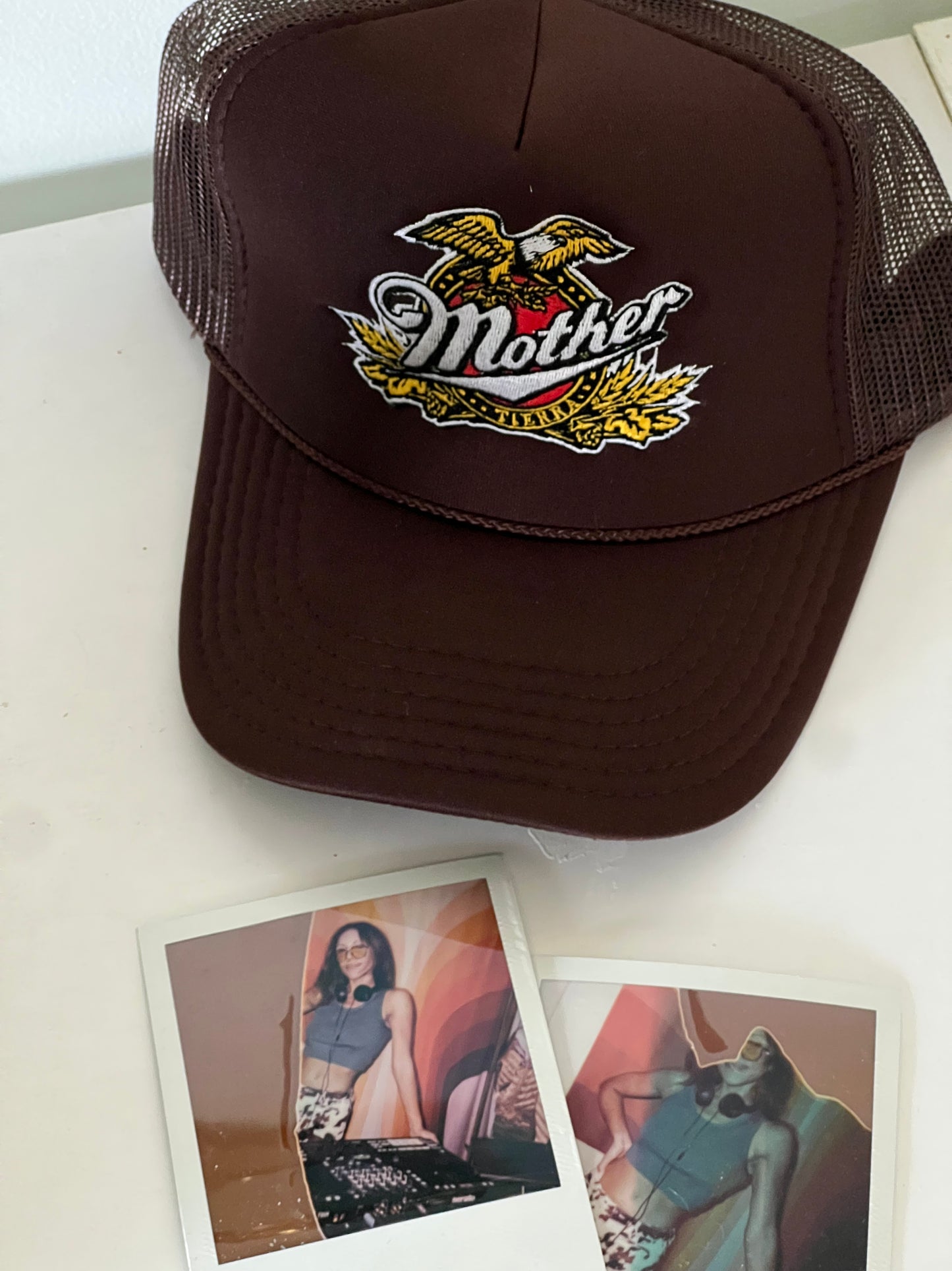 Brown Miller Mother trucker hat