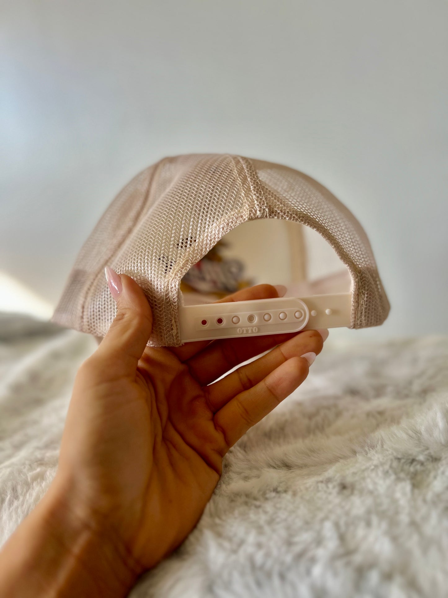 Beige Miller Mother Tierra trucker hat
