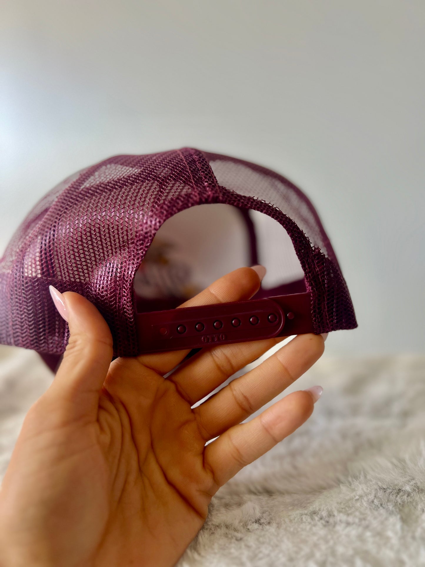 Burgundy Miller Mother Tierra trucker hat
